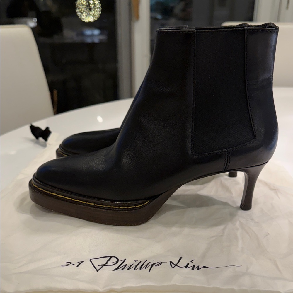 3.1 Phillip Lim Elegant Black Ankle Booties